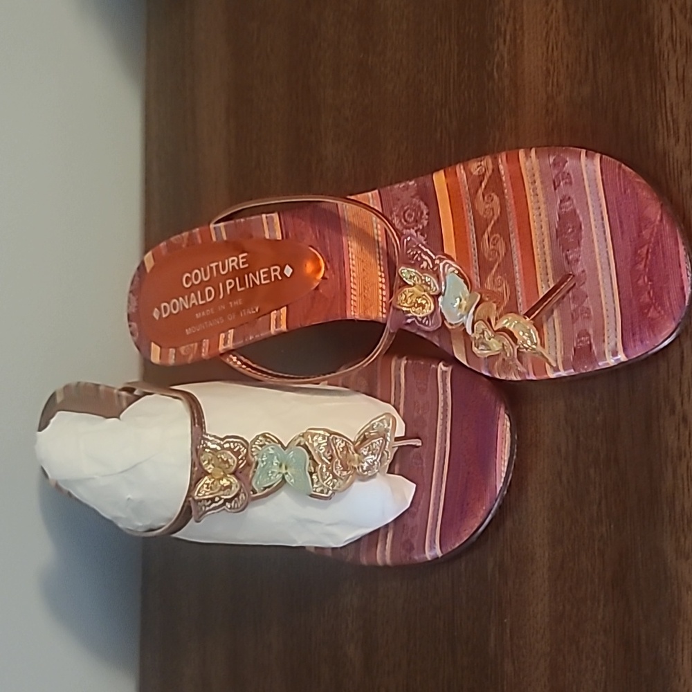 Donald J Pliner Vintage Leather Butterfly shoes size 7.5